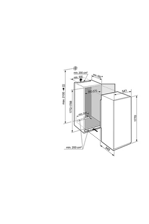 Congélateur armoire Liebherr SIFNSF5128-20 - Encastrable 178 cm
