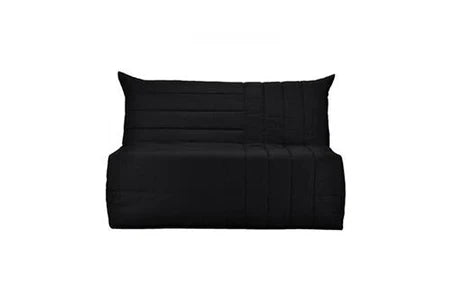 Bz Bultex Comfort Banquette Bz 3 Places - Made In France - L 142 X P 101 Cm - Tissu Noir - Becci Bultex
