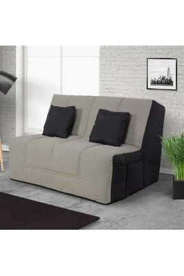 Banquette-Lit Relaxima - Banquette Slyde 160 Washington Coton Gris