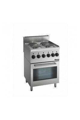 Cuisinière Électrique Bartscher Piano De Cuisson Électrique 4 Plaques Rondes 10,2 Kw