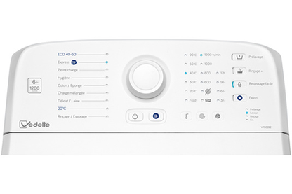 Lave-linge top Vedette VT602B2
