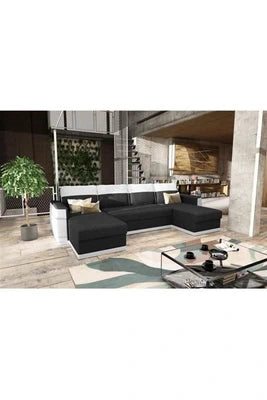 James Canapé d'angle panoramique Convertible 5 places