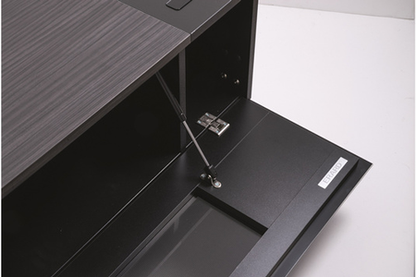 Meuble Tv Erard Meuble Naga 1400 Carbon + Trappe + Qi + Chargeur 4 Usb