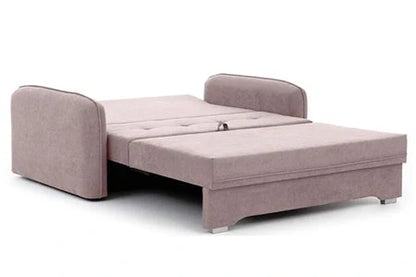 Canapé Droit Non Renseigné Petit Canapé Convertible Original Tissu Rose Lany 155 Cm