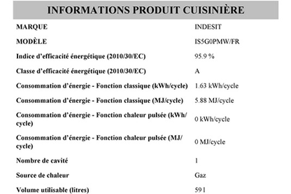 Gaziniere Indesit 50cm Gaz Blanc - Is5g0pmw/Fr