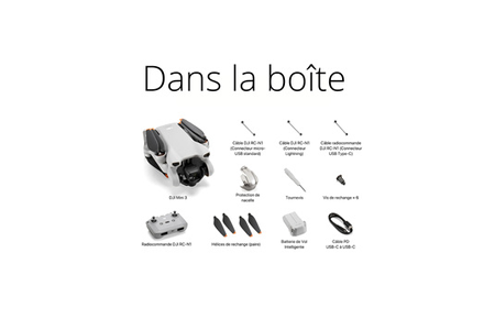 Drone Dji Mini 3 Avec Telecommande Sans Ecran