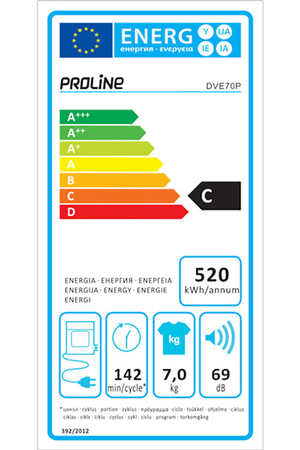 Sèche-linge Proline DVE70P