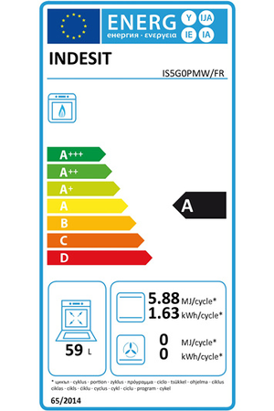Gaziniere Indesit 50cm Gaz Blanc - Is5g0pmw/Fr