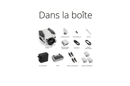 Drone Dji Mini 3 Fly More Combo Avec Radiocommande Smart Controller