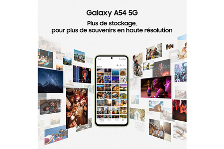 Smartphone Samsung Pack Galaxy A54 128go Graphite 5g + Buds Live Noir