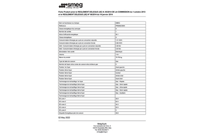 Piano de cuisson Smeg PRIMASCB9X