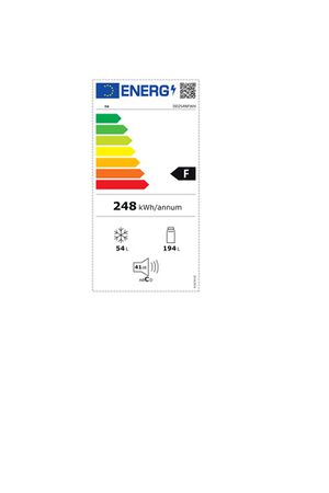 Refrigerateur congelateur en haut Proline DD254NFWH