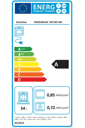 Cuisinière mixte Electrolux Inox EKM648522X