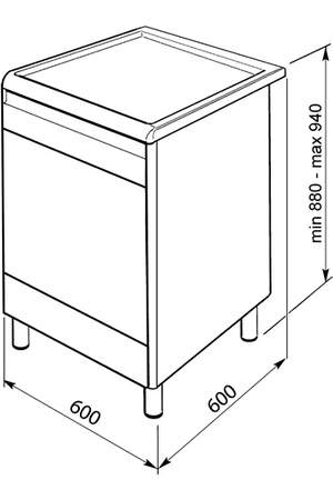 Gaziniere Smeg SCB60MX9