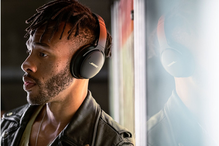 Casque Audio Bose Quietcomfort 45 Noir Bluetooth À Réduction De Bruit Active