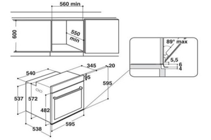 Four Whirlpool W7OS44S1PBL STEAMSENSE